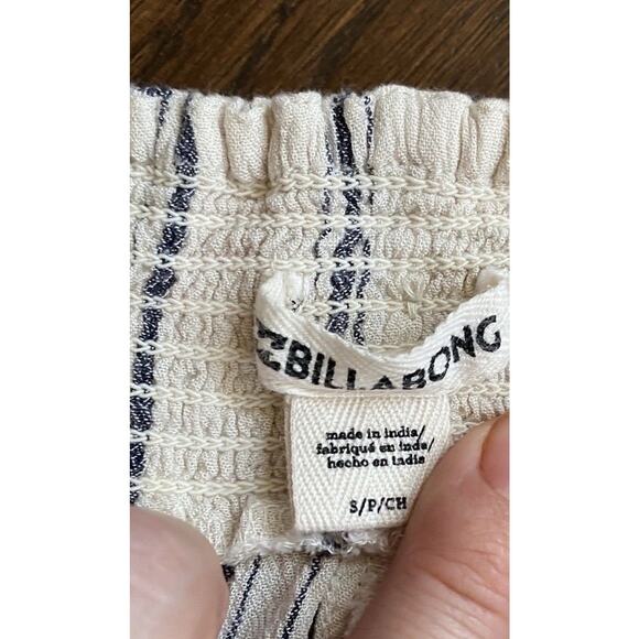 Billabong Adventure Spirit Wide Leg Wrap Palazzo Pant Women S Stripe Beach Boho - Picture 13 of 16